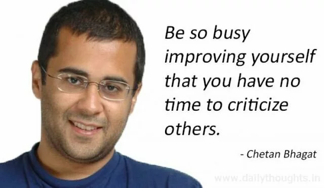 Chetan Bhagat Quote with Image