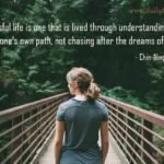 A successful life is one that is lived through understanding